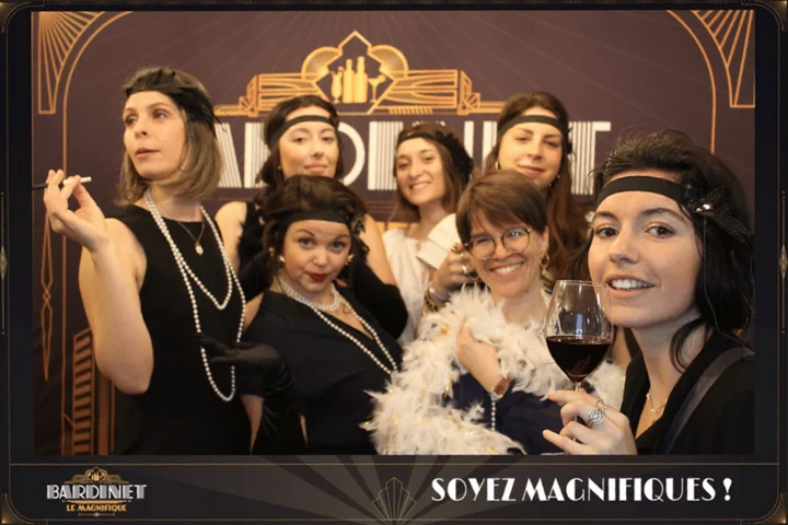 Carte postale 10×15 imprimée par le photobooth Aquitainevent lors d'un événement client